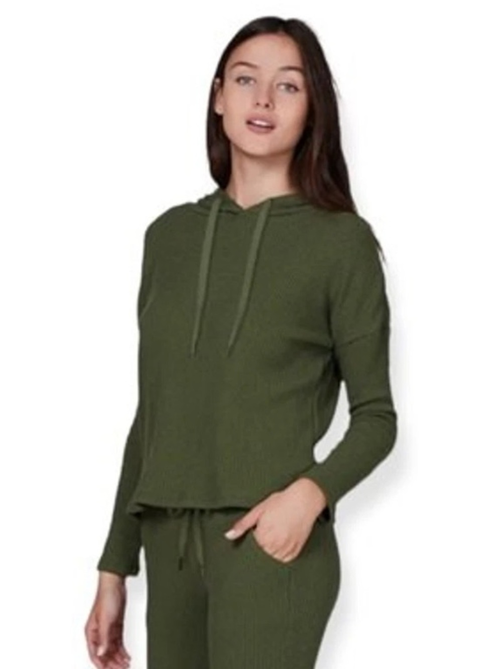 Lett Bari Hoodie in Moss Green Women’s SZ L
